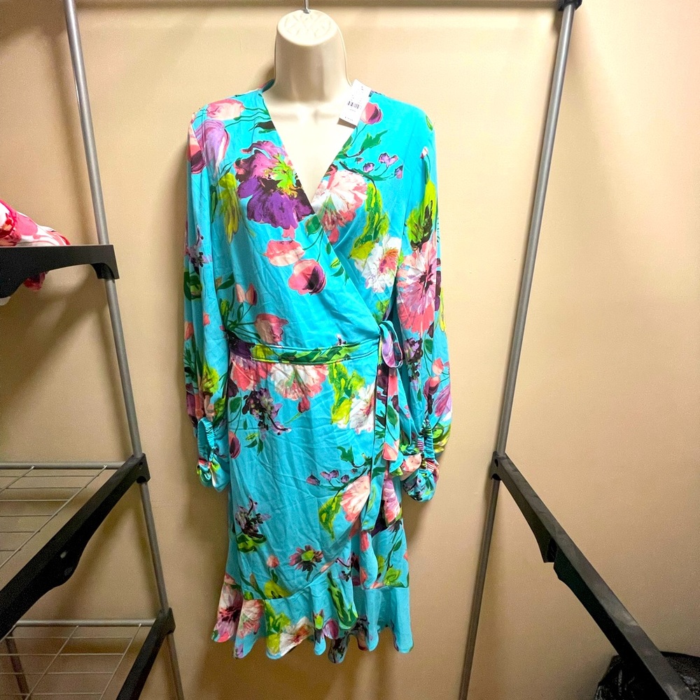Floral-Print Wrap Maxi Dress